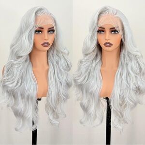 Luxurious Silver Lace Front Wig